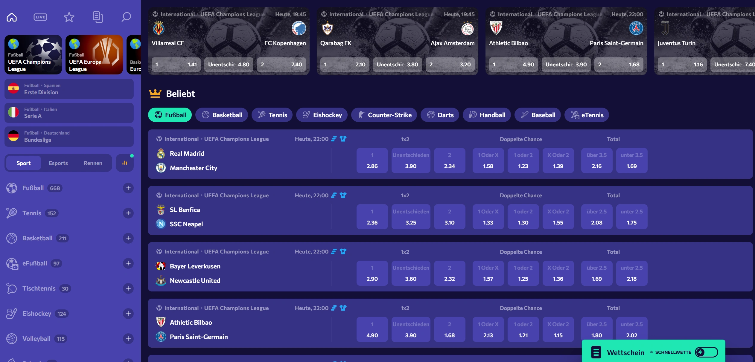 Winairlines Casino Sportwetten